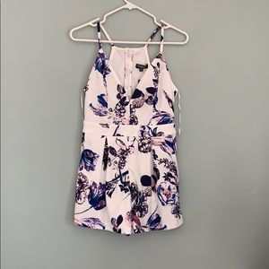 Floral Zip Up Romper